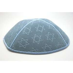   Embossed with Star of David Design Kippah, Yarmulkes for Jewish Events