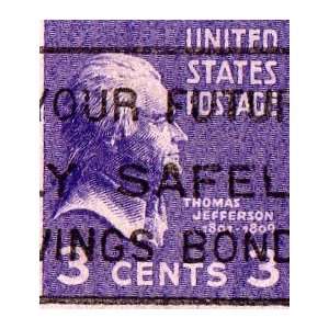    United States Postage 3 Cent Thomas Jefferson 