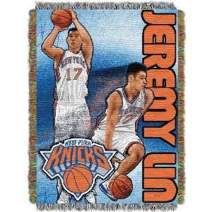 NBA New York Knicks Jeremy Lin 48x60 Tapestry Throw 