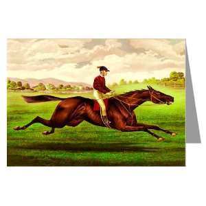   Currier and Ives Greeting Card of the gelding Parole illustration 1879