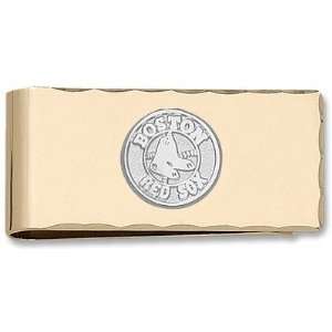   Logo Gold Plated Money Clip Team Boston Red Sox