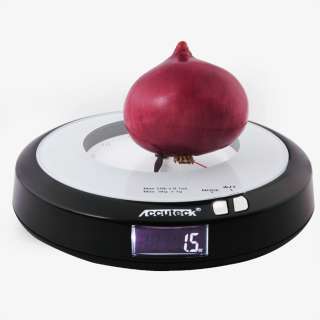 Accuteck 2 in 1 Digital Kitchen Clock Diet Food 5kg/11lbs Scale  