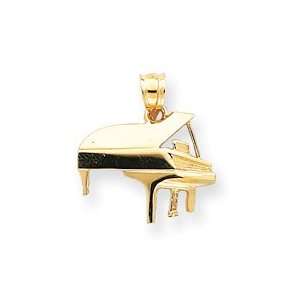    14k Piano Charm   Measures 21.5x19.7mm   JewelryWeb Jewelry