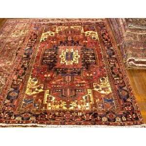    6x9 Hand Knotted Heriz Persian Rug   95x62