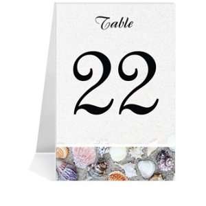   Table Number Cards   Shell Rainbow #1 Thru #16