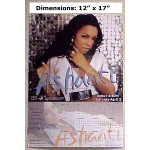  ASHANTI 2002 Calendar 12x17 Decal Poster Flat 