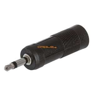  Cmple   3.5mm Mono Plug to 6.35mm Stereo Jack Adapter 