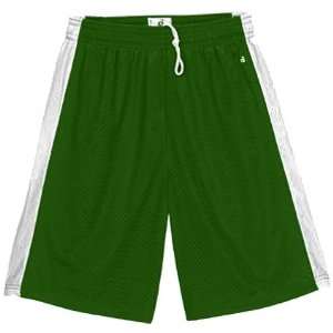  Badger Challenger Mesh 6 Shorts Youth FOREST/WHITE YS 