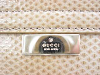 GUCCI Gold Leather Evening Baguette Handbag  