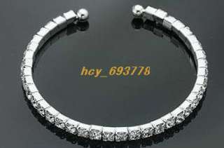 Wholesale 12 pc s 1Row Bridal/Party Crystal Rhinestone Bracelets