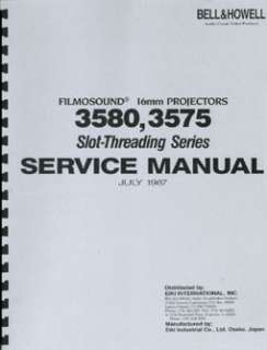   series 16mm projector service repair manual reprint 124 pages 8 1 2x11