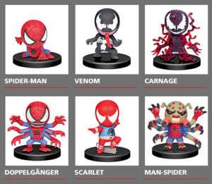 Yujin Marvel Spiderman Gashapon Figure Mini Big Head SD  