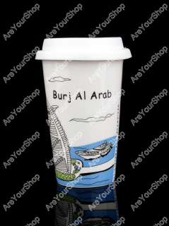 Cup Mug ECO Coffee Tea Porcelain City Amsterdam Dubai New York Moscow 