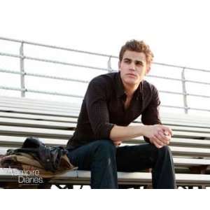 Vampire Diaries Stefan Sitting on Bleachers Photo