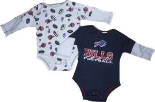 Buffalo Bills 2pc Onesie Creeper Baby Infant 12 Month  