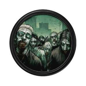  Zombie Illustration Wall Clock by  Everything 
