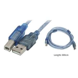   Gino USB A Male to B Male Cable for Scanner Printer 2.65m Electronics