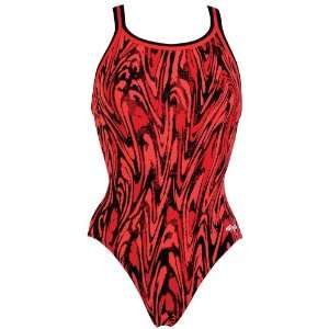  Dolfin Swimwear All Poly Flyte Swimsuit RED 36 Sports 