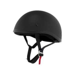   Lid Helmets   Shorty Helmet DOT Flat Black (Small 64 6631) Automotive