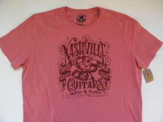   Coral Nashville Guitar Short Sleeve Mens T Shirt XXL 6SR #1323  