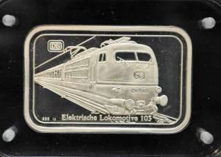 1935 135th Ann. German Railway Pure Silver Bar   Electric Locomotive 