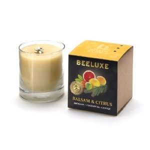 BEELUXE Balsam & Citrus Organic Goodness Candle  6oz Wrapped Tumbler