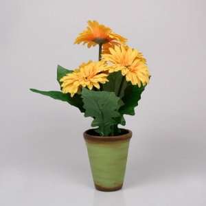 Artificial Sunflower with pot, 11x13  Grocery & Gourmet 