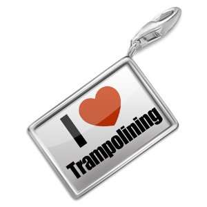 FotoCharms I Love Trampolining   Charm with Lobster Clasp For Charms 