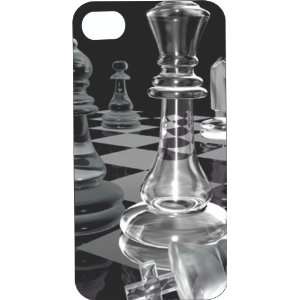 Clear Hard Plastic Case Custom Designed Clear Queen Chess Piece iPhone 