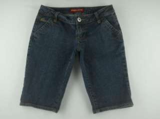 Guess Dark Wash Stretch Denim Blue Jeans Walking Shorts Womens Sz 27 