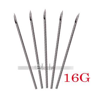 16G 10pcs Sterilized Body Piercing Needles 16 Gauge  