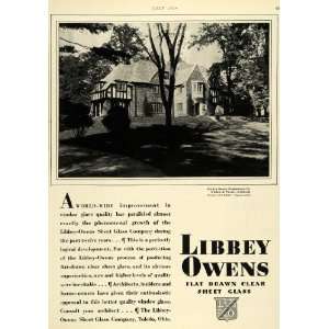  1929 Ad Libbey Owens Sheet Glass Winden Manor Wynnewood 