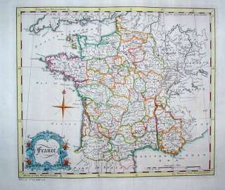 1752 Hermann Moll (Gibson) Map FRANCE Finely Engraved  