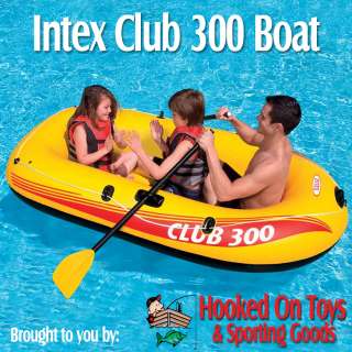 Intex Club 300 Boat Inflatable Raft 3 Person 410 lb max  