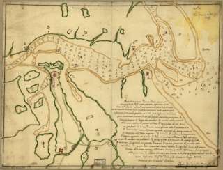 1777 map of Brazil, Rio Grande do Sul,  