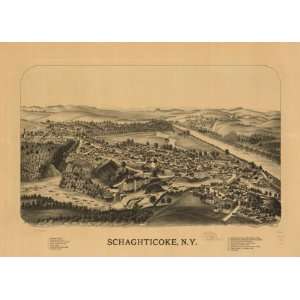  1889 map of Schaghticoke, New York