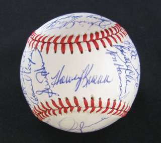 1982 Milwaukee Brewers Team signed Baseball 29 sigs  