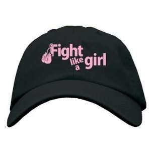  Fight Like A Girl Embroidered Breast Cancer Awareness Hat 