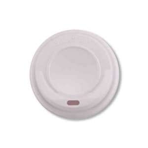    White dome lid, fits 8 oz. paper cups.