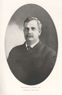BENJAMIN O`DELL ODELL FRANK HIGGINS Button NY GOVERNOR Pin 1902 