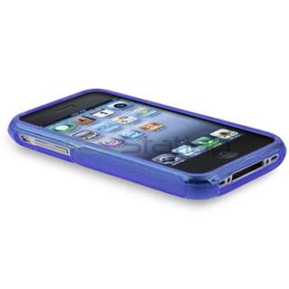   Shape TPU Skin Rubber Cover Case+Privacy Guard Film For iPhone 3 G 3GS