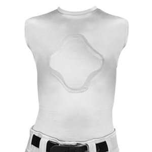  Baseball Heart Gard Protective Body Shirts WHITE YOUTH 