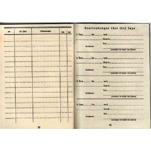 German WWII Luftwaffe Soldier Identity & Payment Book Soldbuch
