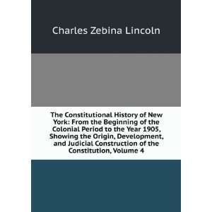  The Constitutional History of New York From the Beginning 