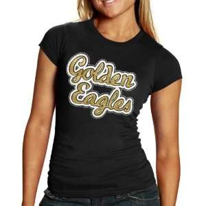  NCAA Southern Miss Golden Eagles Ladies Glitter Script T 