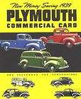 1939 Plymouth Commercial Cars Sales Catalog /RARE 