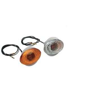   Marker Lights   Flat Oval Small/Amber Lens   Single Filament 25 8270