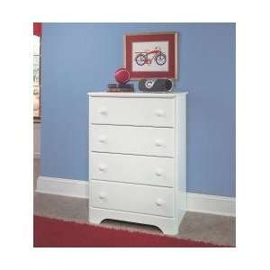  My Space, My Place 4 Drawer Chest in White   New Visions 