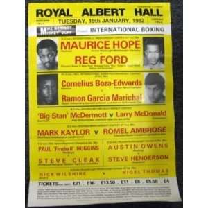   1982 Royal Albert Hall Boxing Fights 16x22.5 Poster