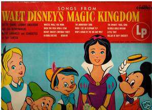 Walt Disneys Magic Kingdom   1955   12 Songs LP  